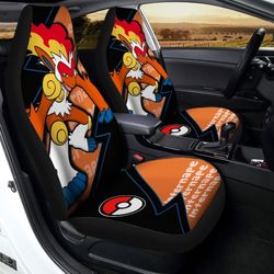 infernape car seat covers custom anime pokemon car accessories