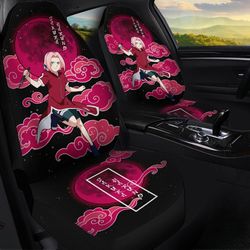 haruno sakura car seat covers custom naruto anime car accessories
