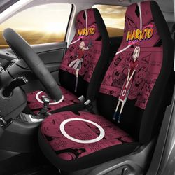 haruno sakura car seat covers custom manga anime naruto car accessories gifts idea