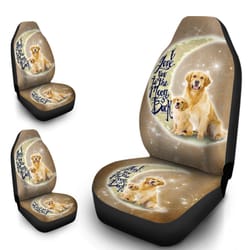 golden retriever car seat covers custom i love you to the moon and back car accessories