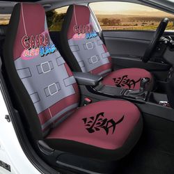 gaara shippuden uniform car seat covers custom naruto anime car interior accessories