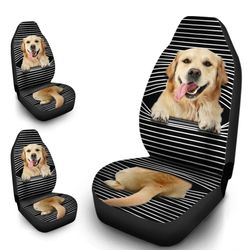funny golden retriever car seat covers custom golden retriever car accessories gifts idea for dog lovers