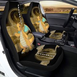 dragonite car seat covers custom pokemon anime car accessories for anime fans