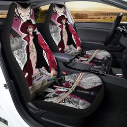 dracule mihawk car seat covers custom anime one piece car accessories
