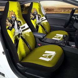 denki kaminari car seat covers custom gifts for my hero academia anime fans