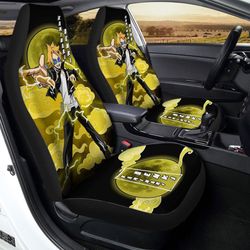 denki kaminari car seat covers custom anime my hero academia car interior accessories