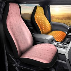 demon slayer zenitsu and nezuko uniform car seat covers custom anime car accessories
