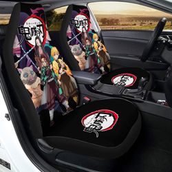 demon slayer team car seat covers custom demon slayer anime car accessories