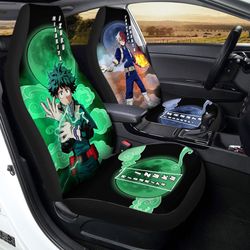 deku and shouto car seat covers custom my hero academia anime car accessories