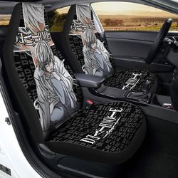 death note near car seat covers custom anime car accessories