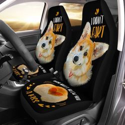 corgi car seat covers custom funny i didn't fart car accessories gifts idea for corgi lovers