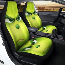 angry grinch car seat covers custom car accessories christmas decorations