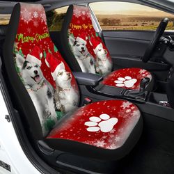 alaskan malamutes car seat covers custom dog car accessories christmas 2024