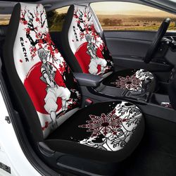 akaza car seat covers custom japan style anime demon slayer car interior accessories