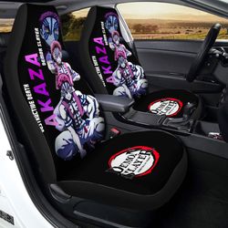 akaza car seat covers custom demon slayer anime gifts idea for fans