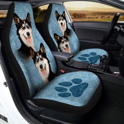siberian husky car seat covers custom car interior accessories gift for dog lovers