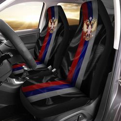 russia coat of arms car seat covers set of 2