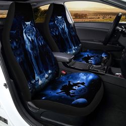 night wolf car seat covers custom car interior accessories gifts idea