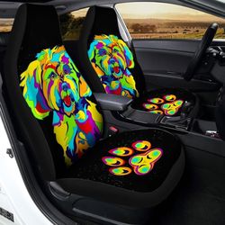 maltese car seat covers custom abstract car interior accessories