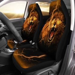 lion roar car seat covers custom wild animal car accessories