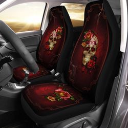 gothic floral rose car seat covers custom car accessories