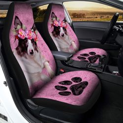 cute australian shepherd car seat covers custom pink car accessories