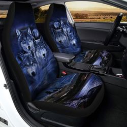 cool wolf car seat covers custom car interior accessories