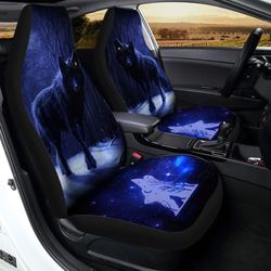 black wolf car seat covers custom car interior accessories