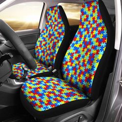 autism awareness car seat covers custom car accessories gifts idea