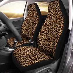 wild cheetah skin print car seat covers custom brown car accessories