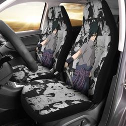 uchiha sasuke car seat covers custom manga anime naruto car interior accessories