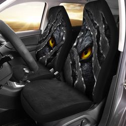 tiger car seat covers custom yellow eyes cool car accessories