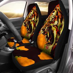 tiger car seat covers custom wild animal car accessories