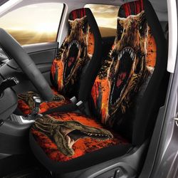 t-rex roar car seat covers custom dinosaur car accessories