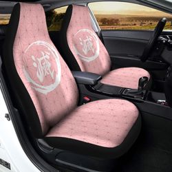 demon slayer nezuko uniform car seat covers custom anime car accessories