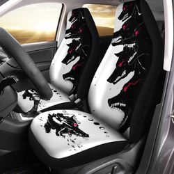 demon black wolf car seat covers custom wolf car accessories