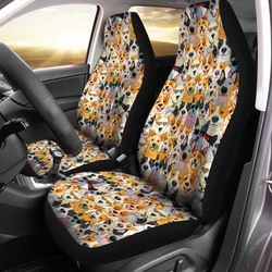 cute dog face car seat covers custom pattern dog car accessories