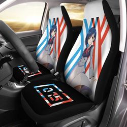 code 015 ichigo car seat covers custom darling in the franxx anime car accessories
