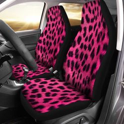 cheetah pink car seat covers custom skin printed car accessories