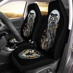 butterfly and owl car seat covers artwork
