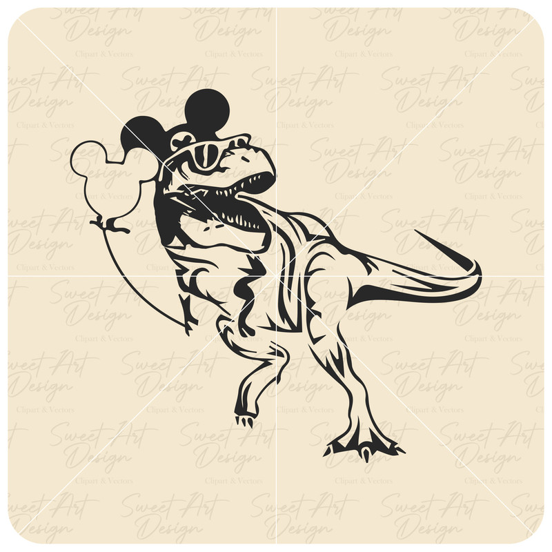 Wrong Park SVG, T-Rex With Mouse Balloon SVG, Family Trip SVG, Adult Customize Gift Svg, Vinyl Cut File Svg, Pdf, Png, Printable Design File.jpg