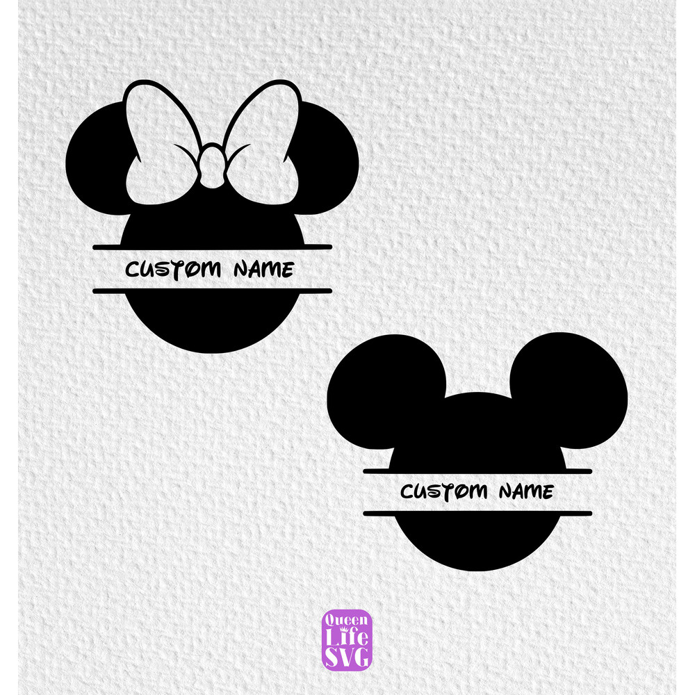 Custom Mouse Ears Svg, Magical Mouse Ears Custom Name Svg, Girl Mouse Head Svg, Custom Family Trip Design Svg, Family Vacation Svg.jpg