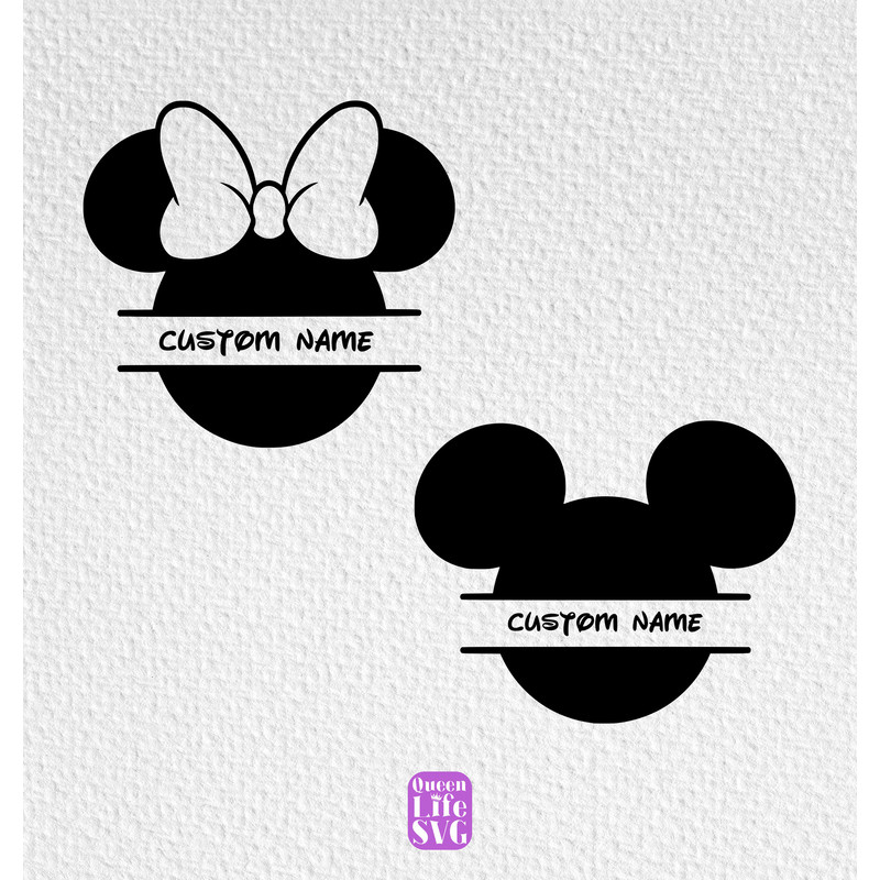 Custom Mouse Ears Svg, Magical Mouse Ears Custom Name Svg, Girl Mouse Head Svg, Custom Family Trip Design Svg, Family Vacation Svg.jpg