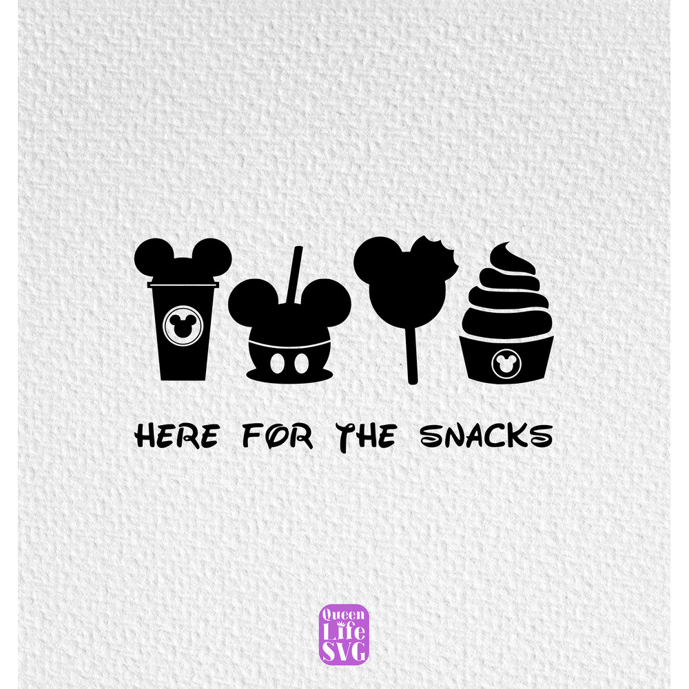 Here For The Snacks Svg, Theme Park Snacks Png, Magical Park Snacks Svg, Mouse Snacks Svg, Custom Family Trip Svg, Gift For Her, Digital Svg.jpg