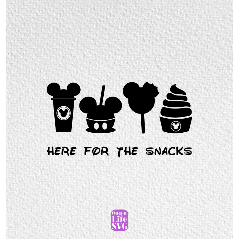 Here For The Snacks Svg, Theme Park Snacks Png, Magical Park Snacks Svg, Mouse Snacks Svg, Custom Family Trip Svg, Gift For Her, Digital Svg.jpg