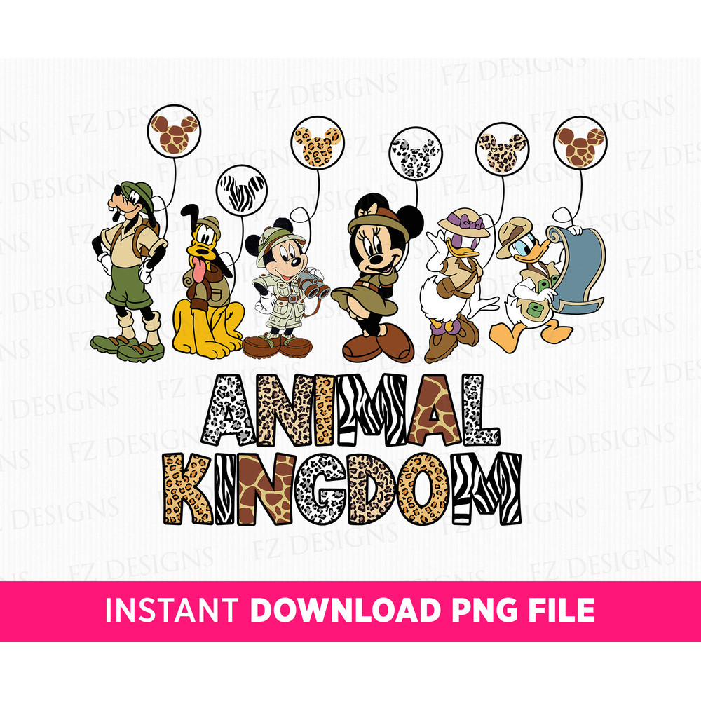Animal Kingdom Png, Mouse and Friends Png, Family Trip Png, Vacay Mode, Family Vacation Png, Family Safari Trip, Png File For Sublimation.jpg