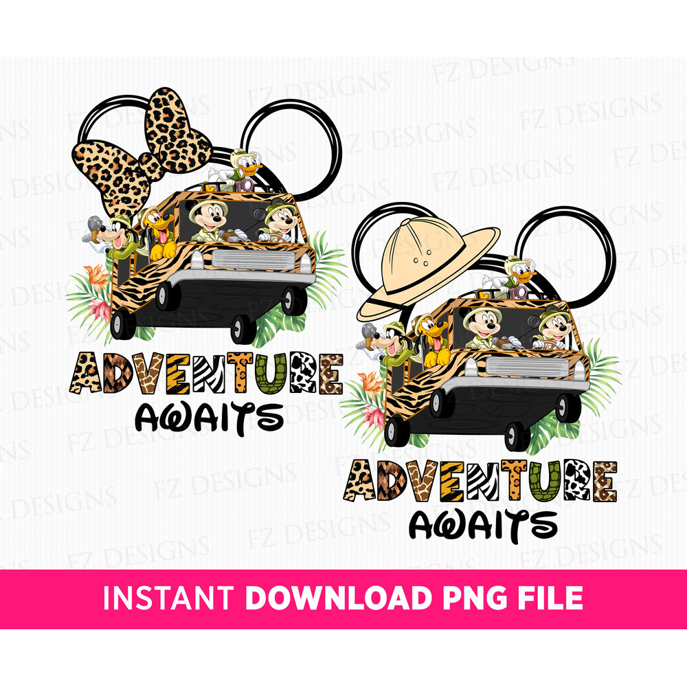 Adventure Awaits Png, Bundle Family Trip, Animal Kingdom Png, Family Safari Tour Png, Vacay Mode, Png Files For Sublimation.jpg
