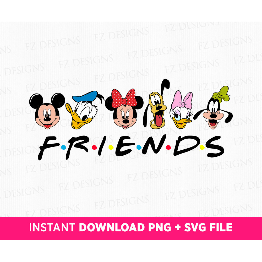 Mouse and Friends Svg, Family Vacation Svg, Mouse Best Friends Svg, Mouse and Friends Happy Face Svg, Friendship, Png Svg Files For Print.jpg