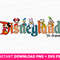 Mouse and Friends Together Svg, Family Vacation Svg, Retro Mouse and Friends, Magical Kingdom Svg, Png File For Sublimation.jpg