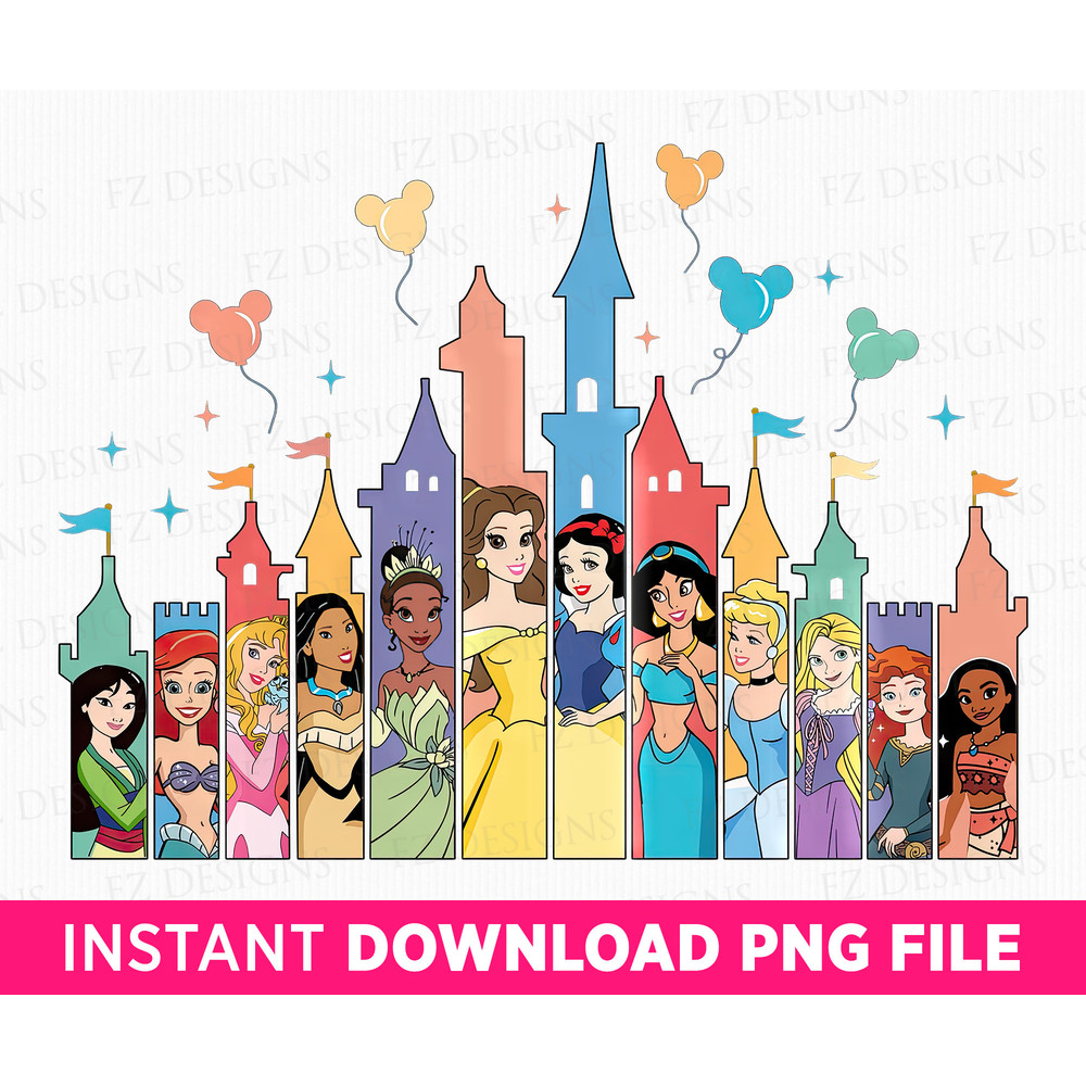 Princess Squad Png, Family Vacation Png, Princess Best Friends Png, Family Trip 2023 Png, Magical Kingdom, Png File For Sublimation.jpg